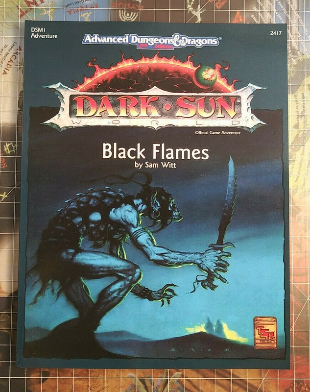 DSM1 Black Flames – Dark Sun – Dungeons & Dragons – D&D – AD&D