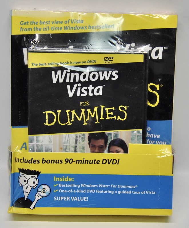Windows Vista by Andy Rathbone (2007, Trade Paperback) & DVD