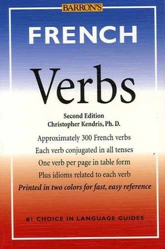 French Verbs (Barron’s Verb – Paperback, by Kendris Christopher – Very Good