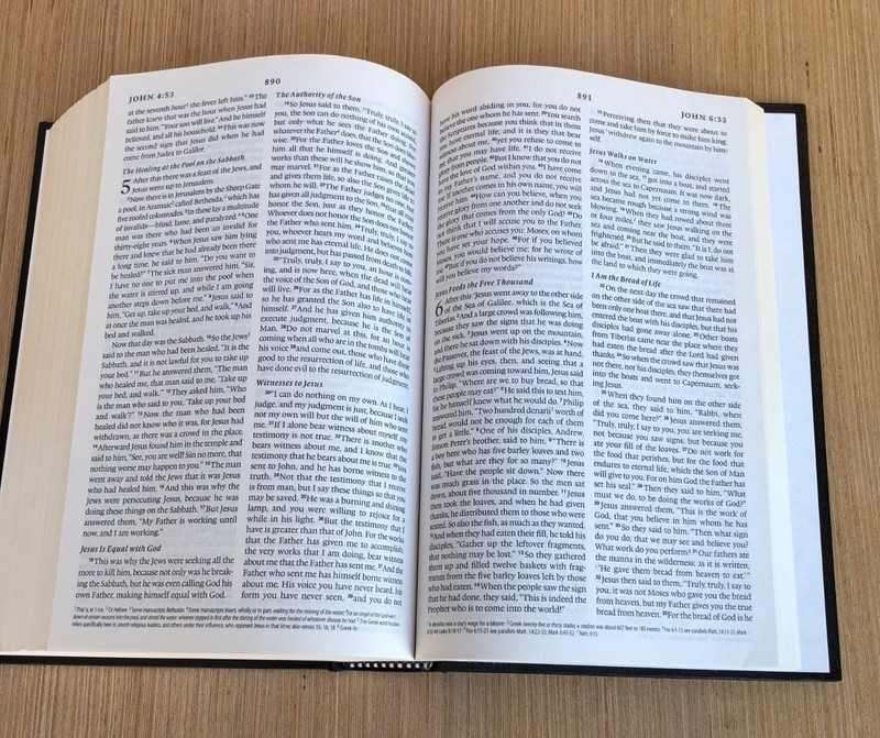 The Holy Bible English Standard Version ESV Crossway Black Hardcover Church Pew gallery