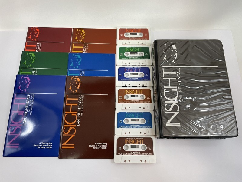 INSIGHT Earl Nightingale 6 Cassettes & Booklets Collection with Various Speakers