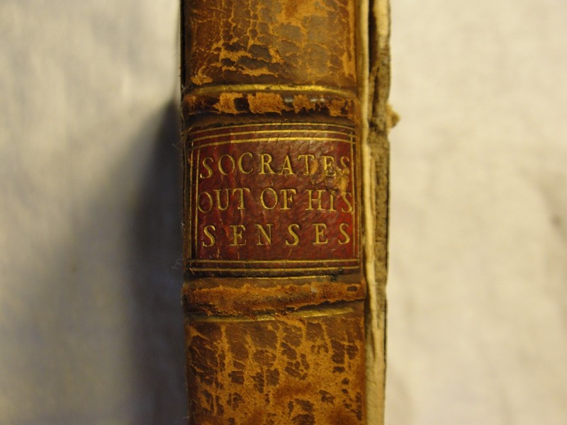 Antique Leather Bound 1771 Socrates Out of His Senses Pub T Davies Covent Garden gallery