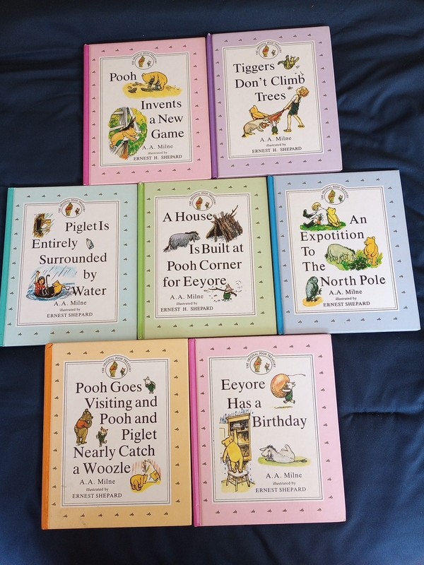 Lot of 7 The Winnie the Pooh Library by A.A. Milne Hardcover Classic Pooh