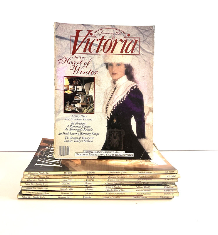Vintage The Snows of Yesteryear Fashion Victoria Mix Lot of 9 Magazines 1991 gallery