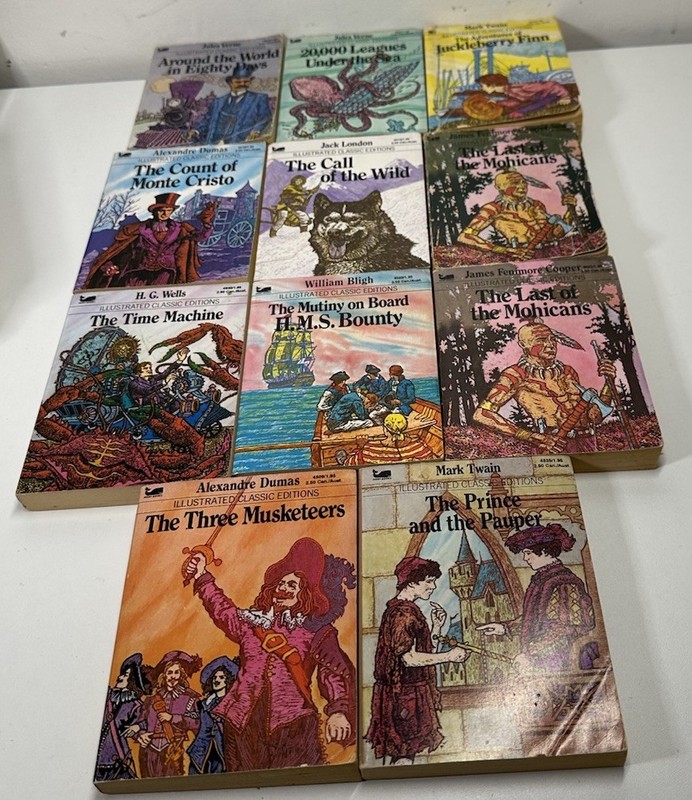 Illustrated Classics Editions Lot of 11 Vintage Childrens Books Paperback READ