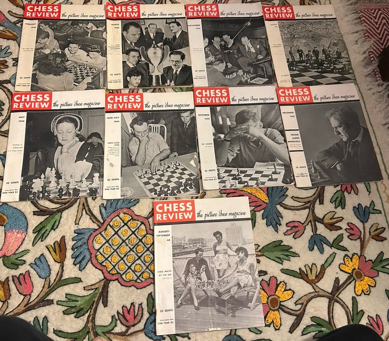 Chess Review The Picture Chess Magazine 1944 1945 17 Total Free Shipping gallery