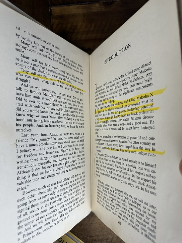 Malcolm X: The Man and His Times John Henrik Clarke 1ST EDITION 1969 HC Book gallery