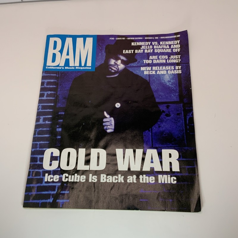 BAM MUSIC MAGAZINE – ICE CUBE – JELLO BIAFRA DEAD KENNEDY’S 1998 #546 NORCAL