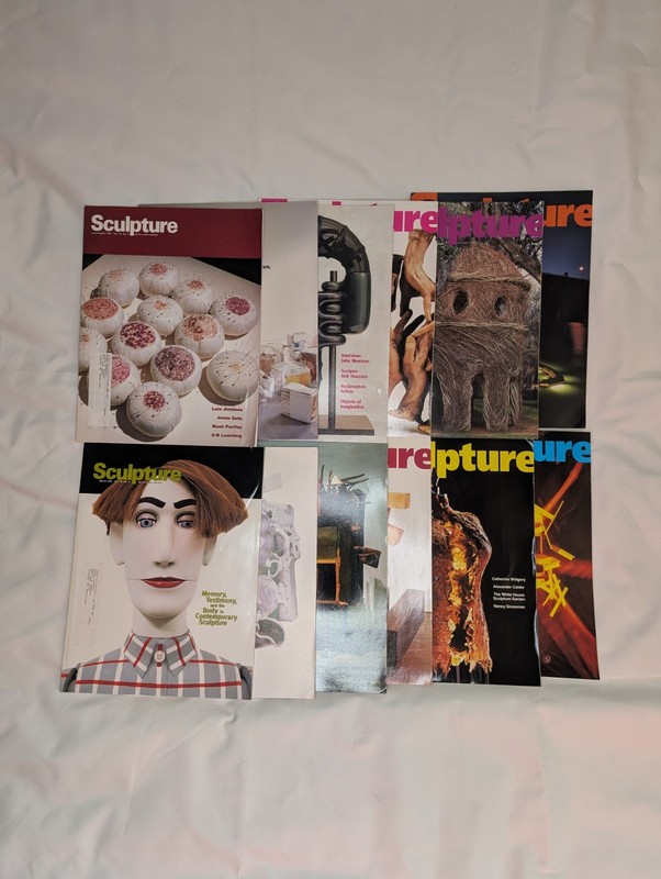 Sculpture Magazine Back Issues Lot 12 Vintage 1996-2000 International Art Design