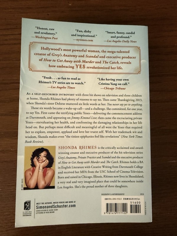 Year of Yes by Shonda Rhimes NY Times Bestseller Book gallery