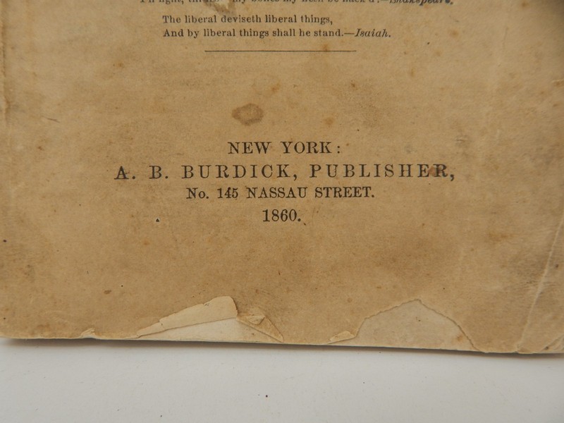 RARE! 1860 edition of "Compendium of the Impending Crisis of the South" gallery