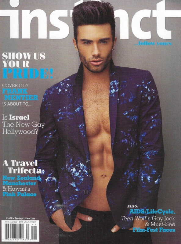 Instinct Gay Magazine Frank Mentier Israel New Zealand Manchester Teen Wolf 2013