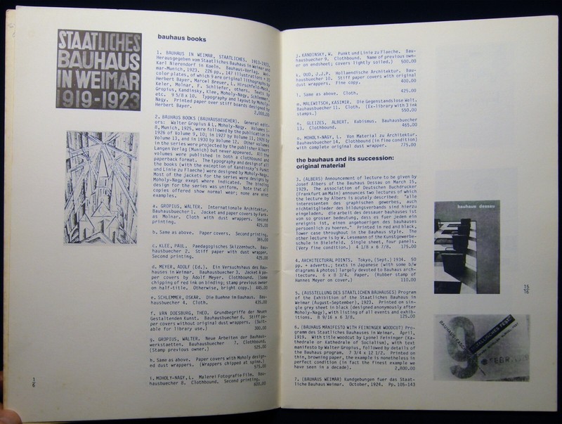 CIRCA 1985 GOOD BAUHAUS REFERENCES CATALOG FABRICS BOOKS EPHEMERA + gallery