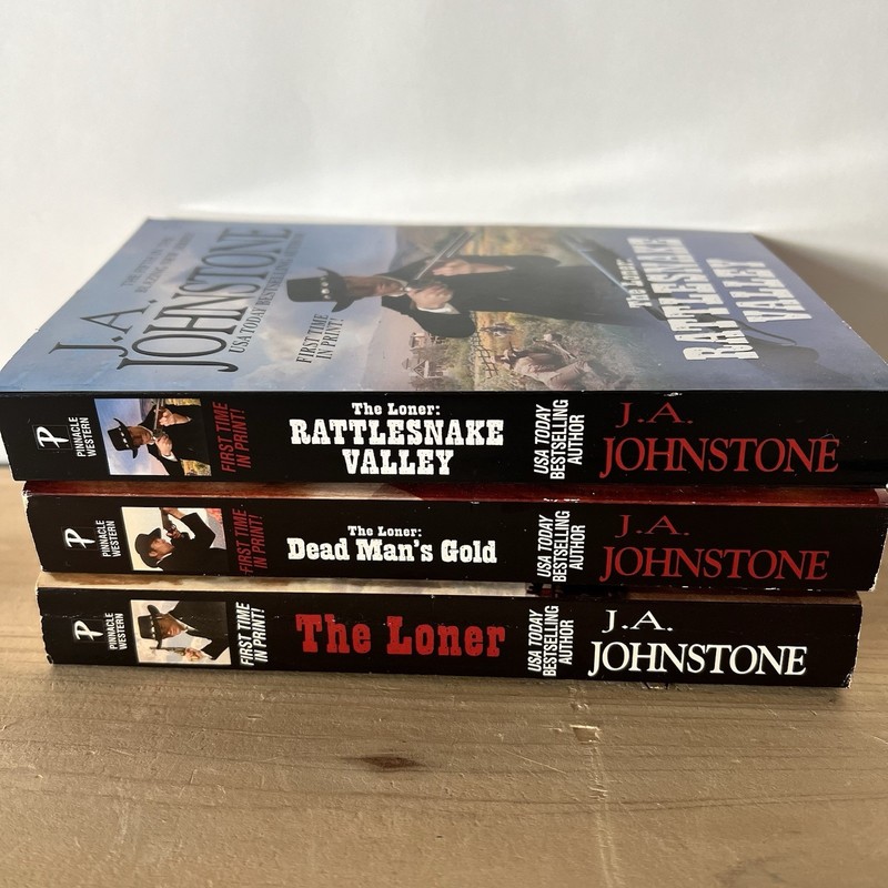 J.A. Johnstone The Loner Lot 3 PB Books #1 #3 #5 First Time In Print gallery