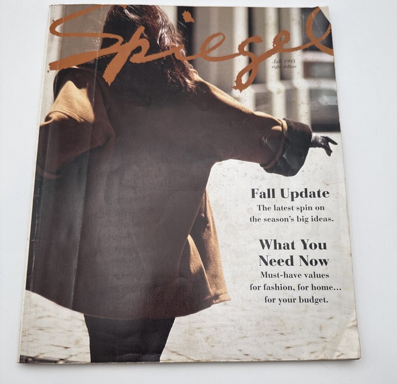 Vintage Spiegel Catalog Fall 1993 Clothes Home Decoration 183 Pages Missing 1 Pg