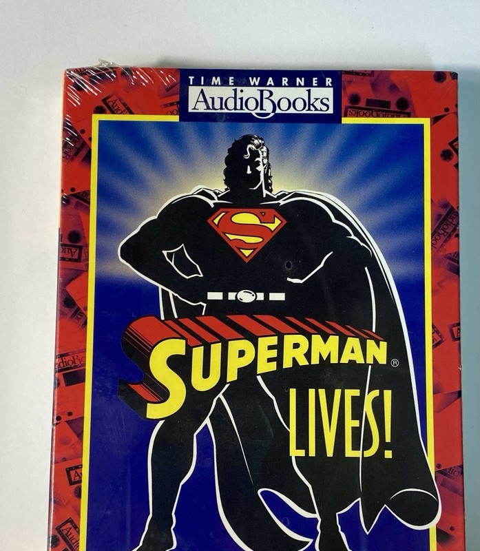 1993 Superman Lives! Time Warner DC Comics Double Cassette Audio Book New/sealed