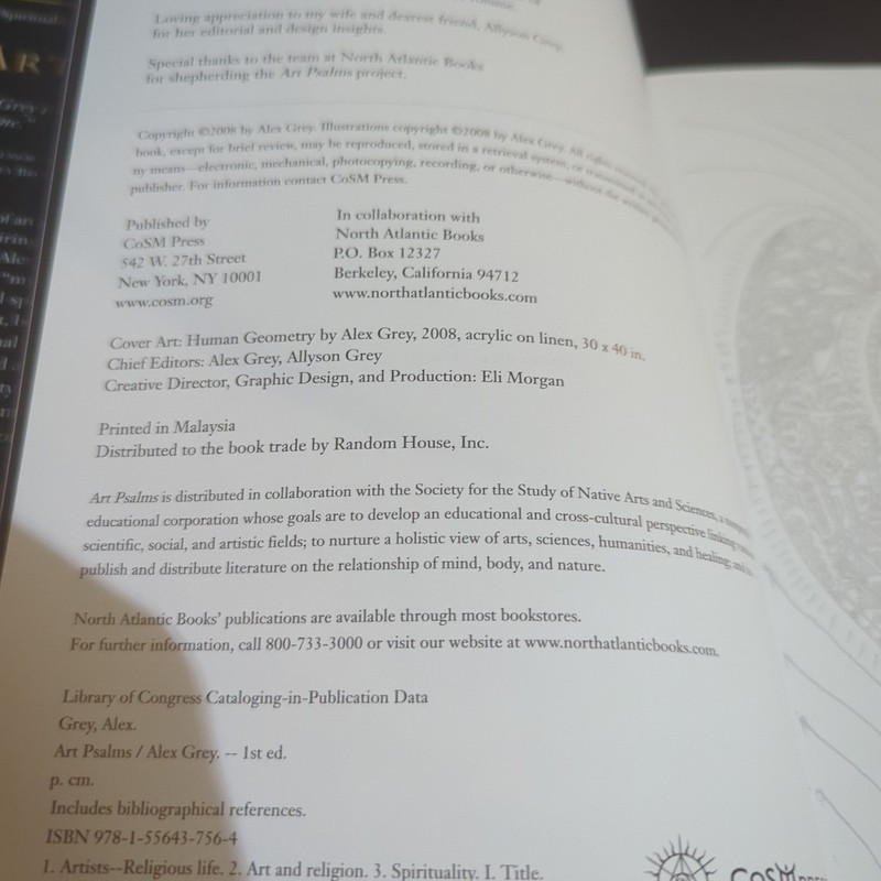 Art Psalms by Alex Grey (2008, Hardcover) gallery