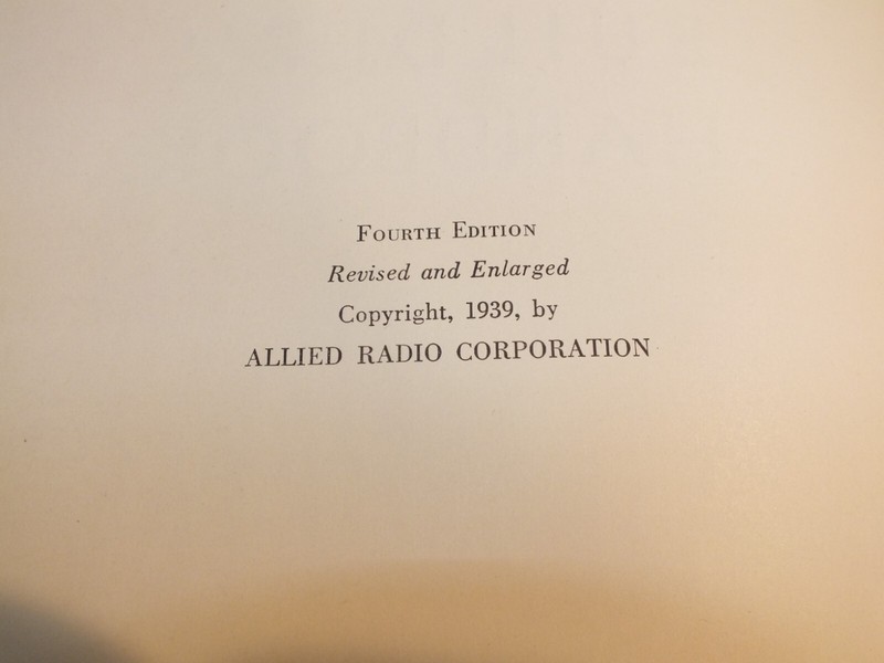 Allied's Radio Builder's Handbook Allied Radio Corporation Vintage 1939 gallery