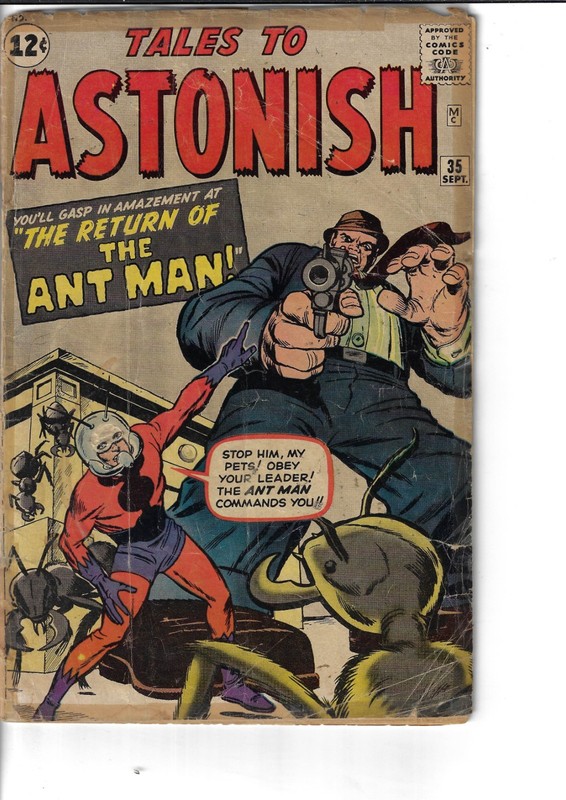 Tales To Astonish 35 1st Ant Man In Costume Good- 1962 Glossy