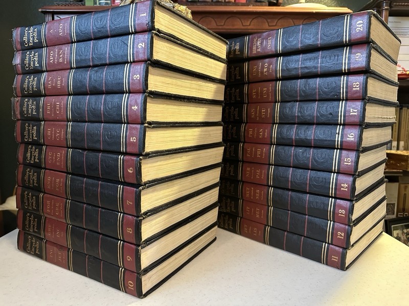 Collier's Encyclopedia Twenty Volumes with Bibliography and Index Complete Set gallery