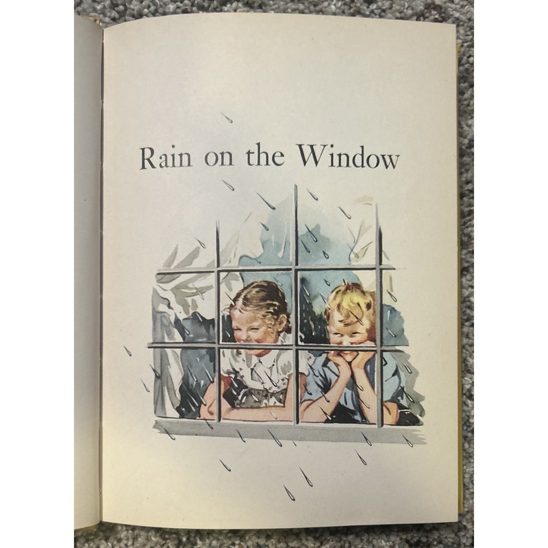 1942 Rain And Shine Children's Book Ardra Wavle Ruth Steed Reader Hardcover gallery