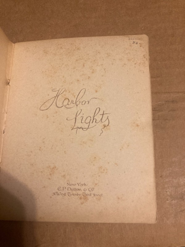 HARBOR LIGHTS (Poems) E.P. Dutton & Company New York. Lithographed by E. Nister gallery