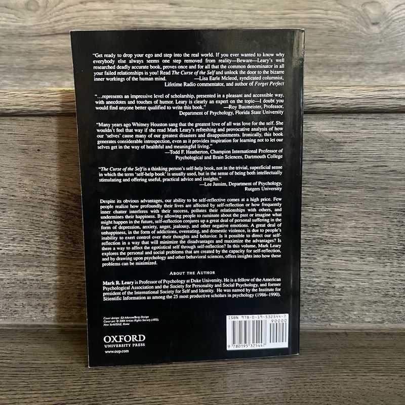 The Curse of the Self : Self-Awareness, Egotism, & Quality… by Mark Leary (PB) gallery