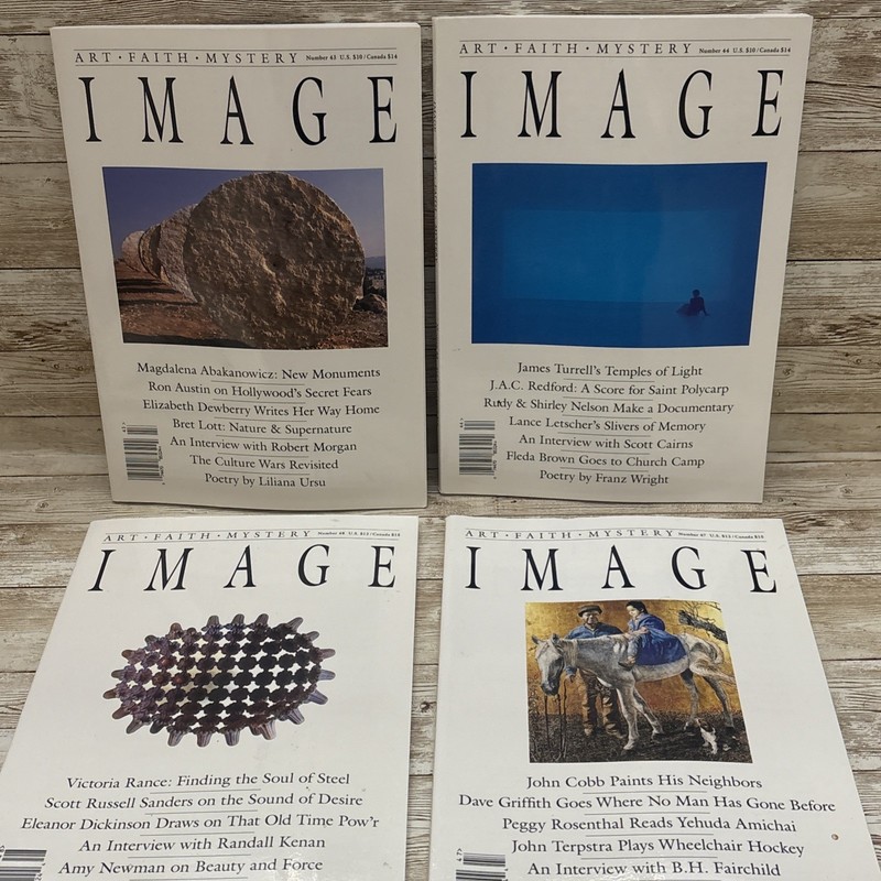 Lot of 7 IMAGE Art Faith Mystery Religion Poetry Journal Arts Magazine 2004-2007 gallery
