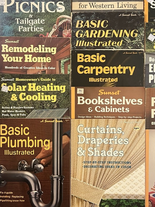 Lot Of 21 Vintage 60s 70s 80s 90s Sunset Books Home Improvements Home Garden gallery