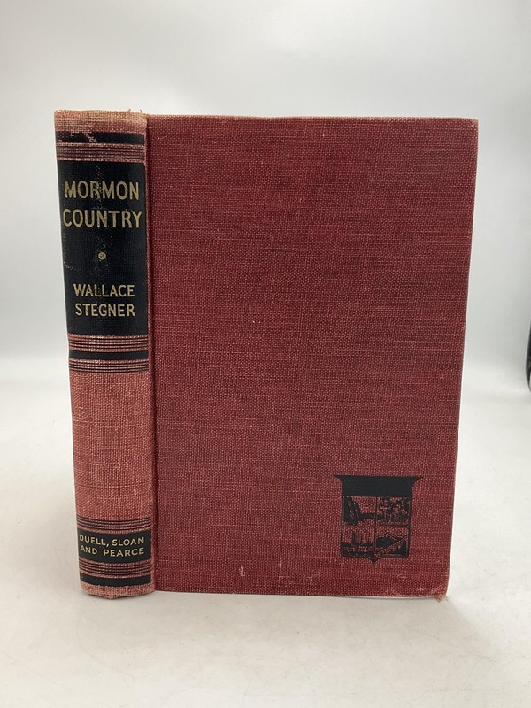 Vintage Mormon Country Wallace Stegner Hardcover 1942 Duell, Sloan & Pearce Red