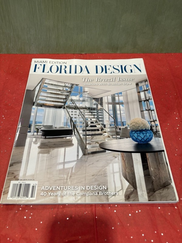 FLORIDA DESIGN MAGAZINE~ Summer 2024~”The Brazil Issue”~142 Pages~Miami Edition!