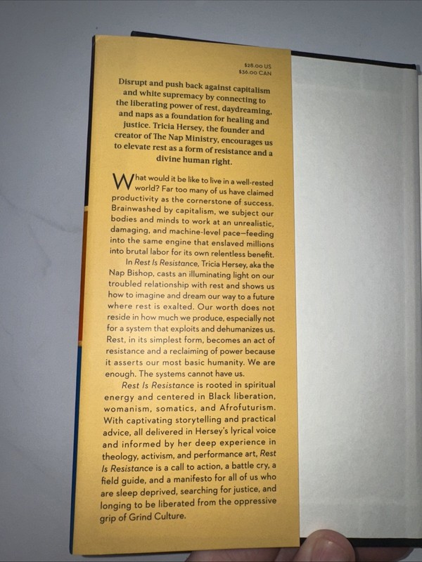 Rest Is Resistance : A Manifesto by Tricia Hersey (2022, Hardcover) gallery