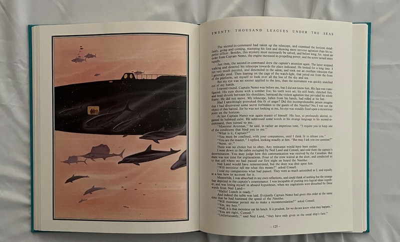 Twenty Thousand Leagues Under the Seas - Illustrated By Ron Miller 1988 HC Verne gallery