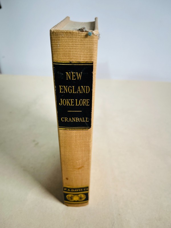 New England Joke Lore by Arthur G. Crandall 1922 F.A. Davis Company