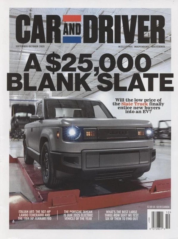 Car & Driver Magazine September /October 2025 | SLATE TRUCK