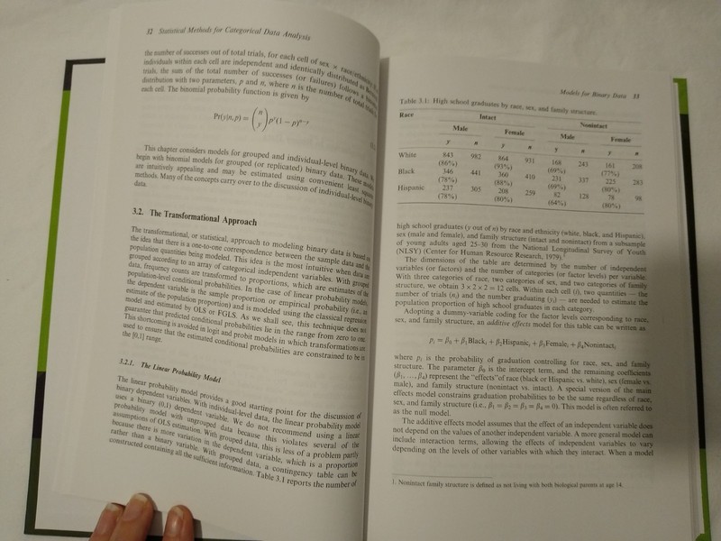 Categorical Data Analysis 2nd Edition Powers Xie Statistics Textbook Stats Book gallery