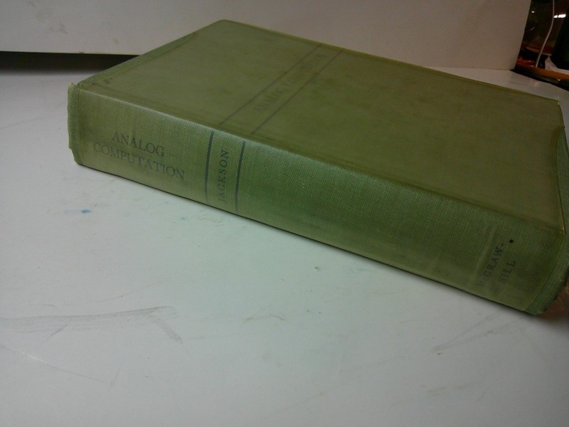 ANALOG COMPUTATION TUBE DESIGN HB BOOK 1960 ALBERT JACKSON SIGNED gallery
