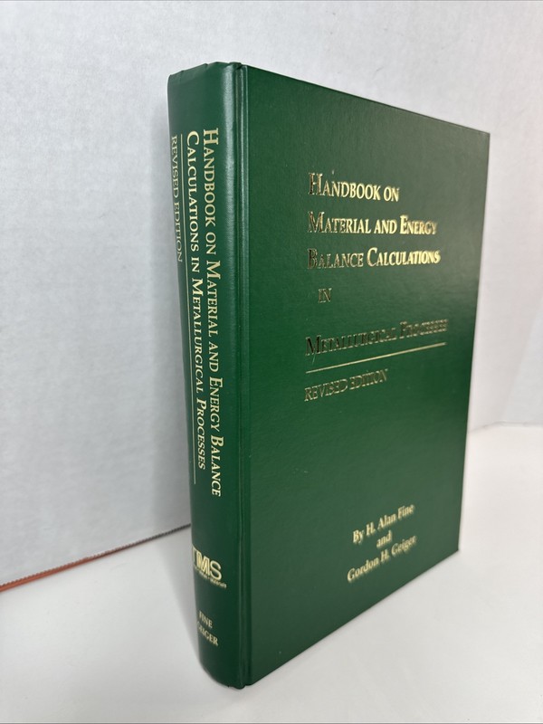 Handbook on Material and Energy Balance by Fine; Geiger, Gordo gallery