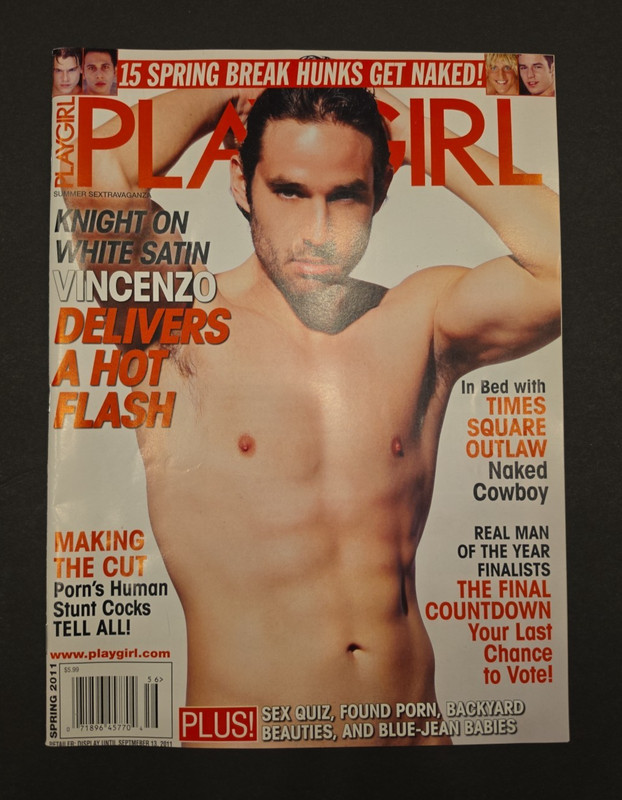 Playgirl Magazine 2011 Spring Vincenzo on the Cover & Spring Break Hunks
