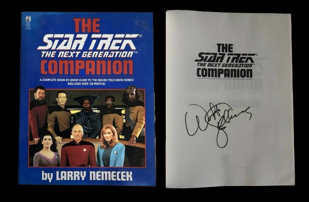 Signed Whoopie Goldberg Autograph The Star Trek -The Next Generation Companion