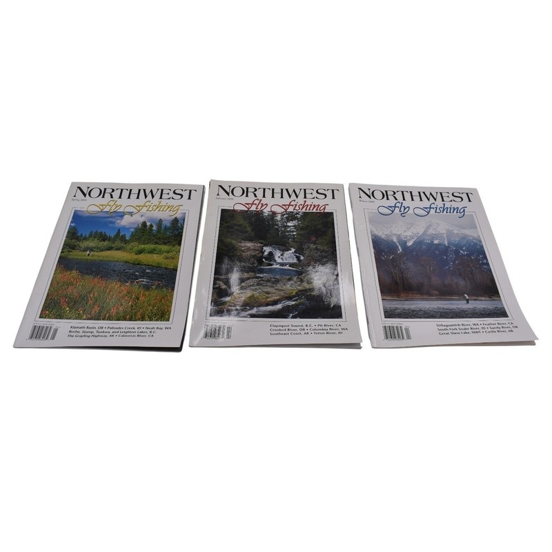 Northwest Fly Fishing Magazine – Lot of 3 – Summer / Spring / Winter 2000