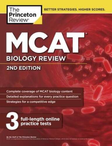 MCAT Biology Review, 2nd Edition (Graduate School Test Preparation) – VERY GOOD