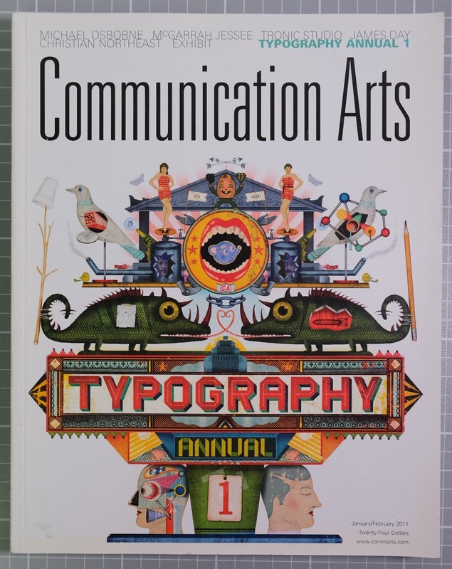 COMMUNICATION ARTS MAGAZINE JAN/FEB 2011 TYPOGRAPHY ANNUAL 1 FREE SHIPPING