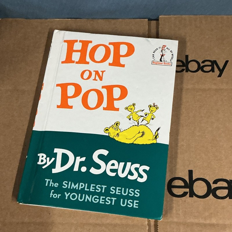 Dr. Seuss Hop on Pop Hardcover Beginner Books Book Club Edition 1957