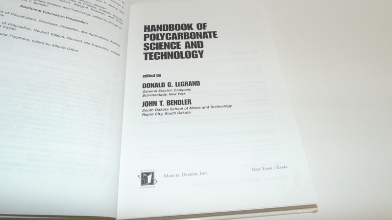 Plastics Engineering Ser.: Handbook of Polycarbonate Science and Technology gallery