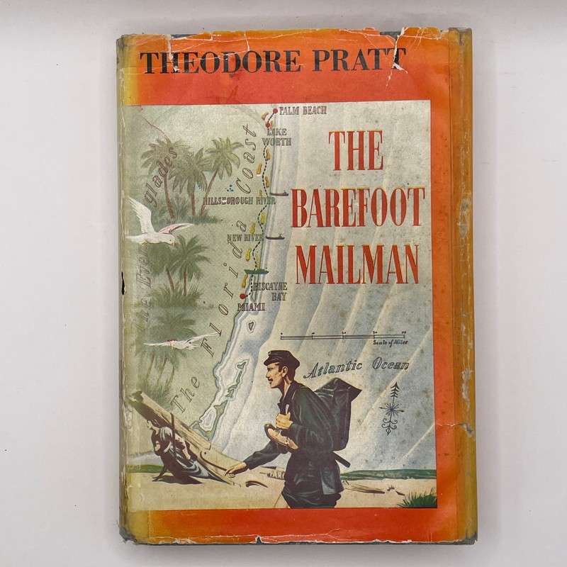 Signed Barefoot Mailman Theodore Pratt 1961 HC DJ Promo Booklet Florida Miami gallery