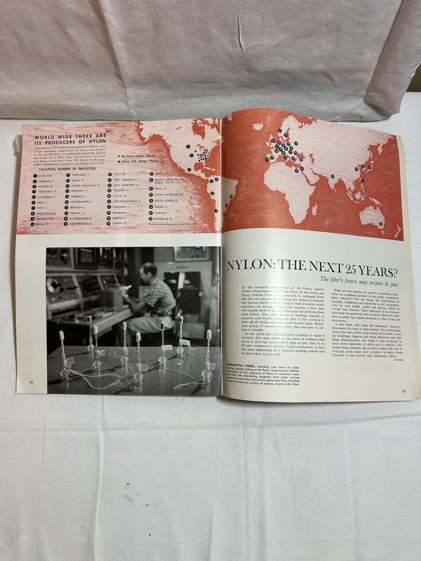 Publication Nylon The First 25 Years Pub. 1963 E. I. Du Pont de Nemours Magazine gallery