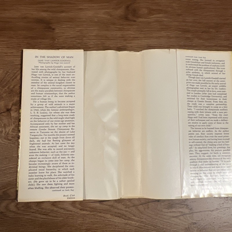 In the Shadow of Man by Jane Goodall (1971, Hardcover) gallery
