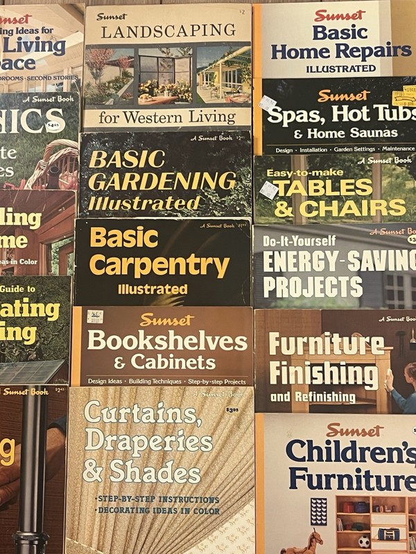Lot Of 21 Vintage 60s 70s 80s 90s Sunset Books Home Improvements Home Garden gallery