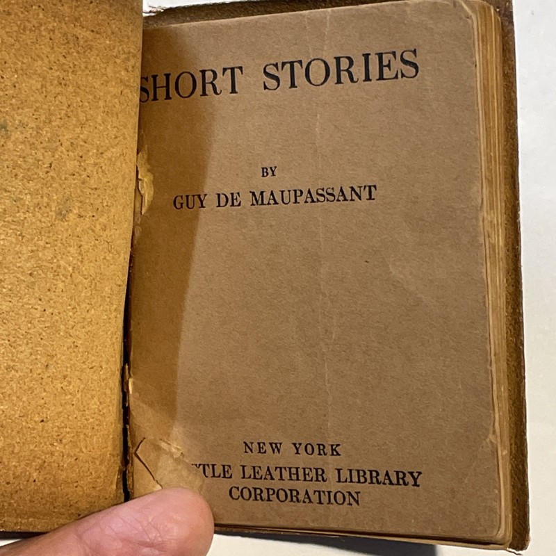 Little Leather Library SHORT STORIES by GUY de MAUPASSANT gallery